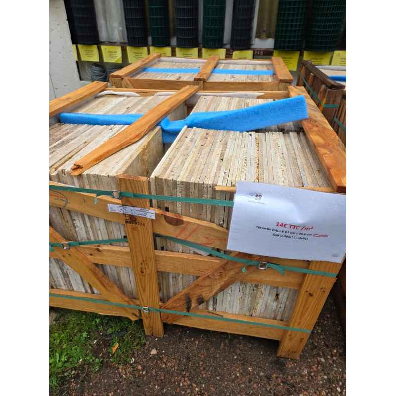 Travertin  dalle  2eme  choix